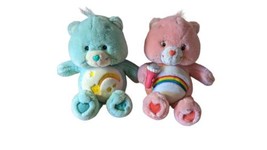 2003 Cheer Bear and Wish Bear 13&quot; Sing-A-Long Care Bears Pre-owned Working  - $57.00