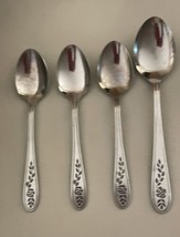 Rogers Floral Trellis 3 Teaspoons 1 Tablespoon Stainless Made in Japan - $19.79