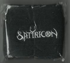 SATYRICON logo EMBROIDERED SWEATBAND WRISTBAND official SEALED rare/vintage - £6.63 GBP