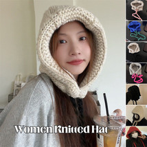 Unisex Knitted Oversize Hat Thicken Warm Baggy Beanie Hat Winter Outdoor... - £8.66 GBP+