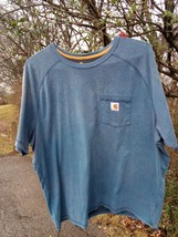 Carhartt Force Shirt Mens 2XL Regular Fit Short Sleeve Basic Tee Workwear - £11.97 GBP