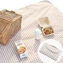 Esla Picnic Blanket Waterproof Foldable In Large 80X60In And Extra Large 80X80In - £36.07 GBP
