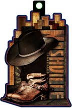 Nashville Tennessee with Black Hat &amp; Brown Boots Christmas Tree Ornament - €9,49 EUR