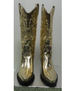 WOMENS COWBOY COWGIRL GOLD BOOTS SIZE 9 - $71.27