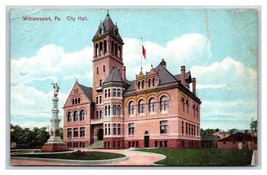 City Hall Building Williamsport Pennsylvana PA DB Postcard S7 - £2.33 GBP