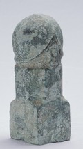 Antique Khmer Style Verdigris Bronze Shiva Linga / Lingnum &amp; Yoni - 22cm/9&quot; - £325.05 GBP