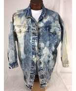 Acid Wash Denim Jean Jacket Distressed Grunge Punk Vtg 1990&#39;s  Jordache ... - $58.46 CAD