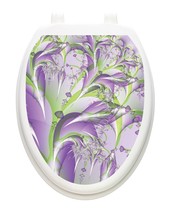 Lavender Fields Removable Reusable Vinyl Bathroom Lid Decoration Toilet ... - $22.00