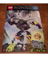 LEGO BIONICLE DOUBLE SIDED ONUA MASTER OF EARTH PROMO POSTER NEW 11 X 17... - $14.85