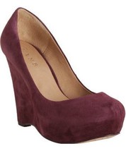 L.A.M.B X GWEN STEFANI Shoes PLATFORM Wedge BURGUNDY ( 10 ) - £123.23 GBP