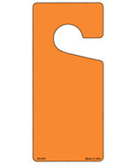 Orange Solid Blank Novelty Metal Door Hanger - $25.74 CAD