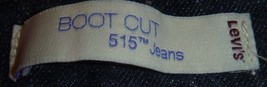 Levi&#39;s 515 Bootcut Low Waist Dark Blue Wash J EAN S Womens Denim Pants 10 M - £24.65 GBP