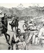 Spaniards Surrounded Victorian 1898 Print Cuba&#39;s Freedom Spanish War DWU15 - $550.13 MXN