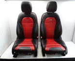 2018 Mercedes W205 C63 Sedan seats set, front left and right, black/red ... - $2,611.84