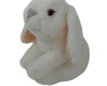 Animal Adventure White Bunny Rabbit Plush 2017 gray nose realistic pink ... - $15.58