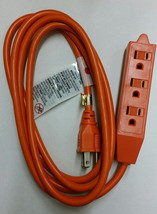New 16 Gauge 3-Outlet Indoor Extension Power Cable/Cord - 8ft - $12.99