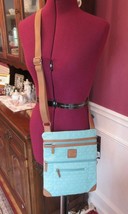 Stone Mountain Quilted Solid Lockport Blue Ice Blue Crossbody Shoulder B... - $19.95