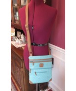 Stone Mountain Quilted Solid Lockport Blue Ice Blue Crossbody Shoulder B... - £15.89 GBP