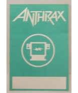 ANTHRAX - VINTAGE ORIGINAL CONCERT TOUR CLOTH BACKSTAGE PASS ***LAST ONE*** - £7.84 GBP