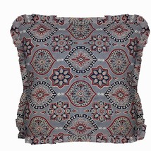 Boho Baumwolle Hand Block Aufdruck Kissen Bezüge Indisch Sommer Ajrak Bedruckt - £11.44 GBP