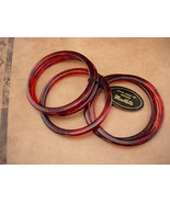 Original tag Marblette bracelets - 4 bakelite bangle spacers - estate je... - £91.65 GBP
