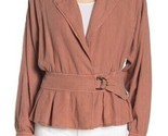 FREE PEOPLE Womens Jacket Joani Classic Long Sleeve Cosy Fit Brown Size XS - $85.36
