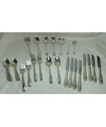 46 Pc DAFFODIL 5pc Service 8 Silverplate 1847 Rogers Bros IS Serving Spo... - £103.01 GBP