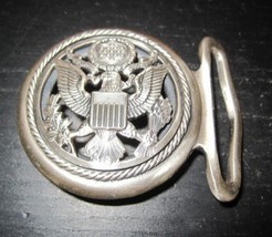 Vintage UNITED STATES Armed Forces Military Army EAGLE Crest Buckle - £19.74 GBP