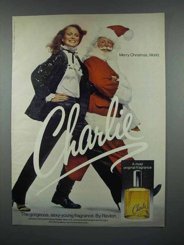 1979 Revlon Charlie Perfume Ad - Merry Christmas - £14.73 GBP