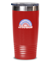 Independence Day Tumbler Merica Rainbow, America Red-T-20oz  - £22.87 GBP