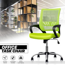 Ergonomic Curved Back [Lime Green] Swivel Pc Computer Desk Chair Confere... - £104.70 GBP