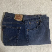 Levi&#39;s 550 Jeans Women Size 16 Med Stretch Relaxed Fit Boot Cut Blue Denim - $289.13 MXN