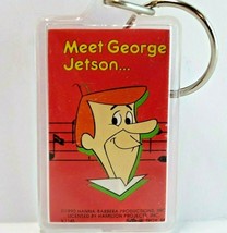 The Jetsons Meet George Jetson Keychain Vintage 1990 Original Licensed Button Up - £10.84 GBP
