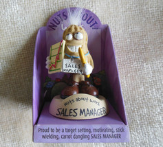 Nuts About Work &quot;Sales Manager&quot; Peanut Bobble Head Figurine Collectable ... - $15.35