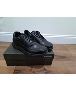 Rockport Men&#39;s Eureka K71218 Black Leather loafers Shoes Size 11.5 W  - €36,03 EUR