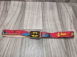  Batman &amp; The Joker LEE Adjustable Kids Belt w The Original Belt Buckle ... - $28.04