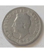 1963 El Salvador 5 Centavos Copper-Nickel Standard Circulation Coin - $2.67 CAD