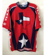 Performance Cycling Jersey Men’s XXL Red White Blue Texas Stretch 3/4 Zi... - €19,77 EUR