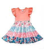 NEW Boutique Floral Sleeveless Ruffle Tiered Dress Easter - £12.81 GBP