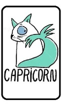 Cat Zodiac Refrigerator Magnet 02 - Capricorn - $100.00