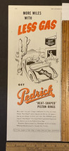 Vintage Print Ad Pedrick Piston Saguaro Cactus Desert to Maine Trip 40s ... - $11.75