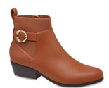 Aerosoles Brown Ankle Boots Women Size 8 Wide Cognac - £19.74 GBP