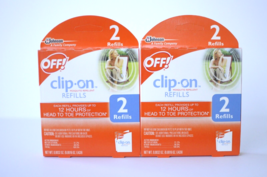 OFF! Clip On Mosquito Repellent Refills New Discontinued 2 ct Lot of 2 - £17.42 GBP
