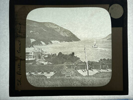 Vintage Black And White  Glass Magic Lantern Slide “The Battern West Point” - $54.50 CAD