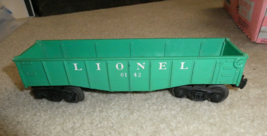 Vintage O Scale Lionel Green 6142 Gondola Car 8&quot; Long - £13.93 GBP