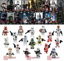 18pcs Star Wars Clone Trooper Commander Cody Gree Neyo Bly Custom Minifigures - $48.26 CAD