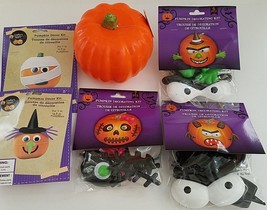 Halloween 5” Foam Pumpkins &amp; Décor Kits Mummy Witch Angry Happy…, Select: Item - £2.40 GBP+
