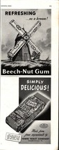 1946 Beech Nut Chewing Gum Windmill Breeze Refreshing Vintage Print Ad f1 - £20.69 GBP