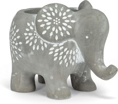 Elmer Small Elephant Planter, Grey, Abbott Collection 27. - $36.98