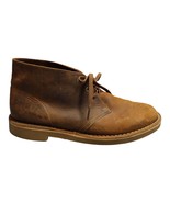 Clarks Low Top Boots Mens Size 11M Brown Round Toe Cork Sole Lace Up 612... - $46.72